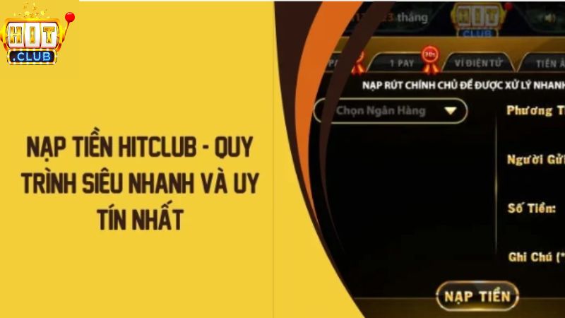 Hướng dẫn thành viên thực hiện nạp tiền theo chuẩn các bước