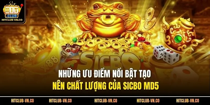 Những ưu điểm nổi bật tạo nên chất lượng của sicbo MD5